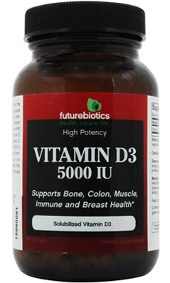 FUTUREBIOTICS: Vitamin D3 5000 IU 90 softgels