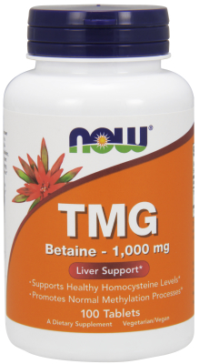 TMG (Trimethylglycine) 1000 mg, 100 Tabs