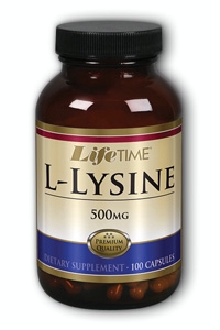 Life Time: L-Lysine 500mg 100 ct Cap