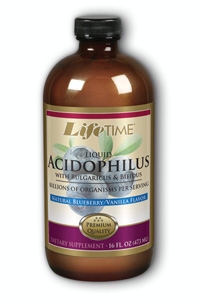 Life time - Acidophilus with fos blueberry 16 oz Liq