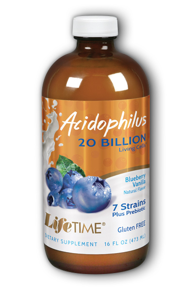 Life Time: Acidophilus With FOS Blueberry 16 oz