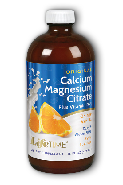 Life Time: Calcium Magnesium Citrate Orange Van 16 oz Liq
