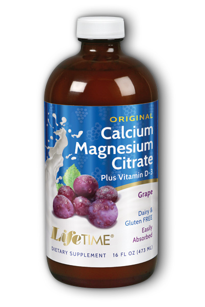 Life Time: Calcium Magnesium Citrate Grape 16 oz Liq