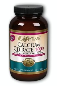 Life Time: Cal Citrate With Magnesium and Boron 1000mg 180 ct Tab