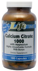 Cal citrate with magnesium and boron 1000mg, 180 ct Cap
