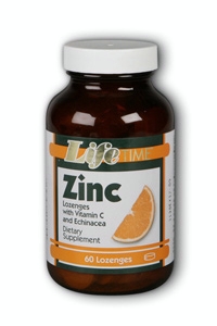 Life time - Zinc with vit c and echinacea orange 60 ct Loz