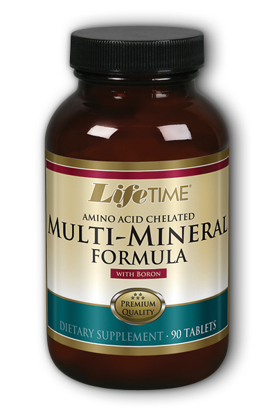 Life Time: Multi Mineral With Boron Amino Acid Chelated 90 Tabs