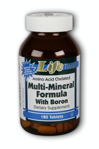 Life Time: Multi Mineral With Boron Amino Acid Chelated 180 Tabs