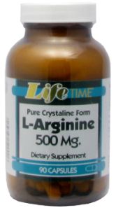 L-arginine 500mg, 90 ct Cap
