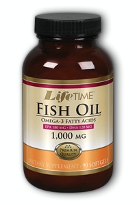 Life Time: Fish Oil 1000mg EPA 180 DHA 120mg 90 ct Sg