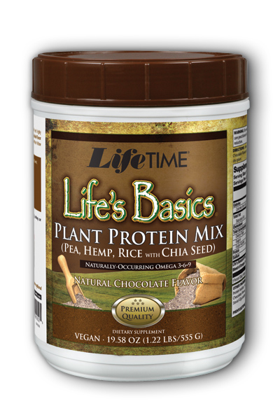 Life Time: Life's Basics Plant Protein Chocolate 1.2 lbs Powder