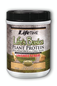 Life's basics plant protein unswt van, 1.2 lb Pwd