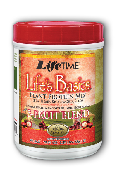 Life Time: Life's Basics Plant 5 Fruit Blend Berry 1.3 lbs Pwd