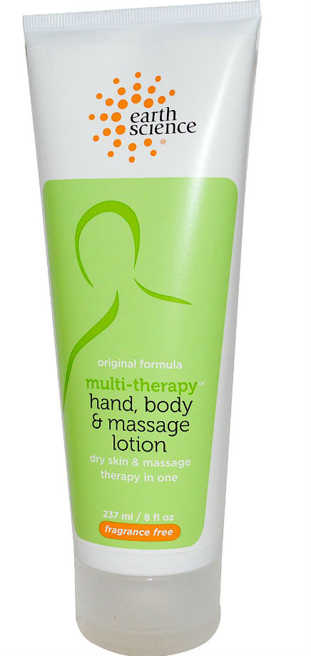 EARTH SCIENCE: Multi-Therapy Hand Body And Massage Lotion Fragrance Free 8 oz