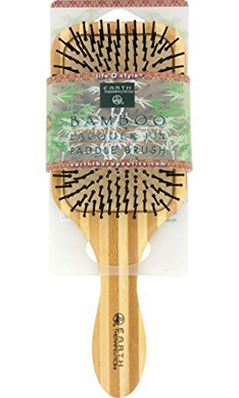 EARTH THERAPEUTICS: Large Nylon Bristle Bamboo Hair Brush 1 unit