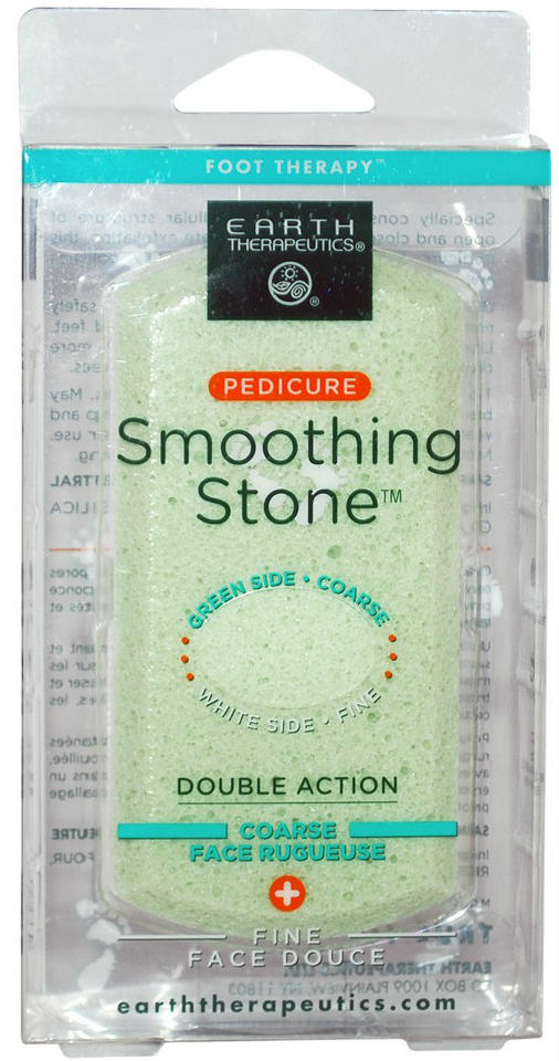EARTH THERAPEUTICS: Pedicure Smoothing Stone- Green 1 unit