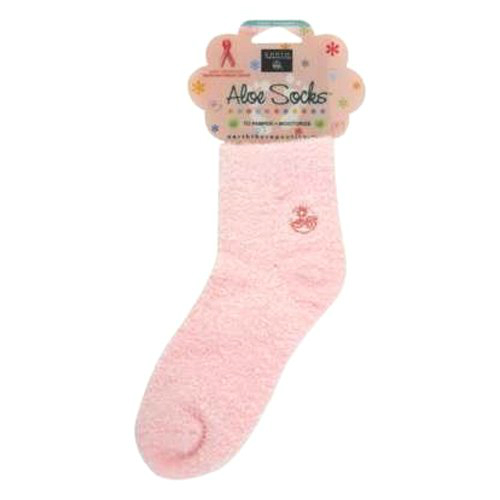 EARTH THERAPEUTICS: Aloe Infused Moisturizing Socks - Pink Plaid 2 pair