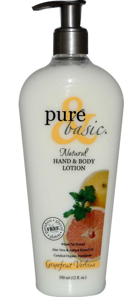 PURE and BASIC: Body Lotion Grapefruit Verbena 12 oz