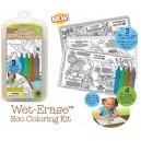 Endangered species wet erase coloring kit