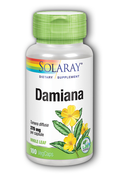 Solaray: Damiana Leaves 100ct 370mg