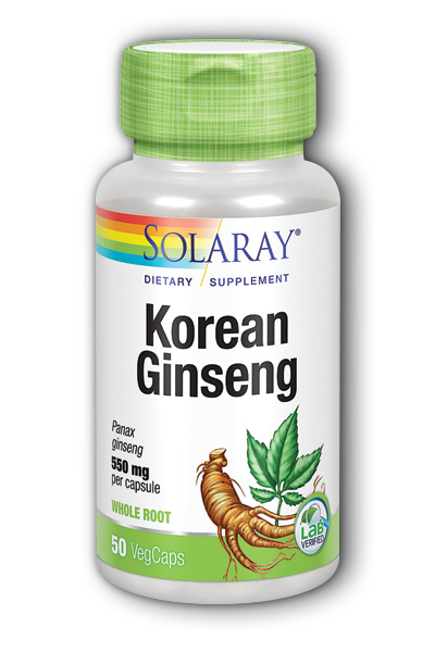 Solaray: Ginseng Root--Korean 50ct 550mg