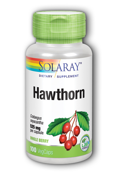 Solaray: Hawthorn Berries 100ct 525mg