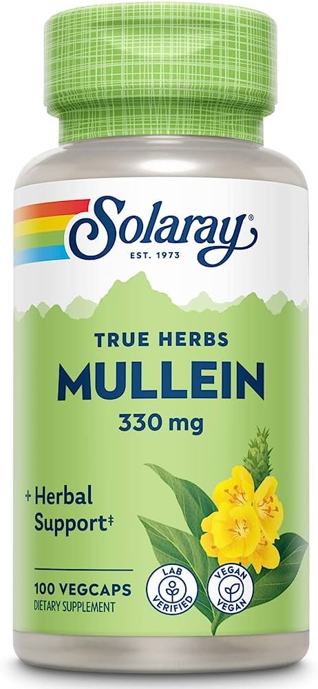 Solaray: Mullein Leaves 100ct 330mg