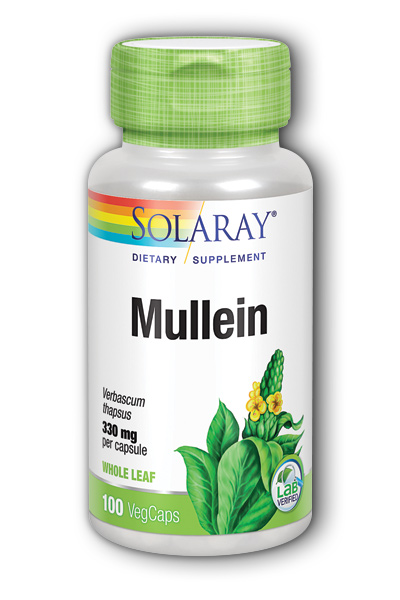 Solaray: Mullein Leaves 100ct 330mg