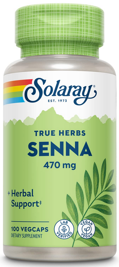 Solaray: Senna Leaves 100ct 470mg