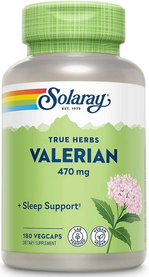 Solaray: Valerian Root 180ct 470mg