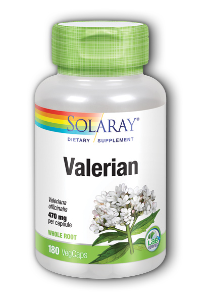 Solaray: Valerian Root 180ct 470mg