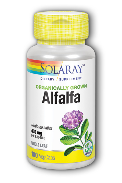 Solaray: Organic Alfalfa 100ct 430mg