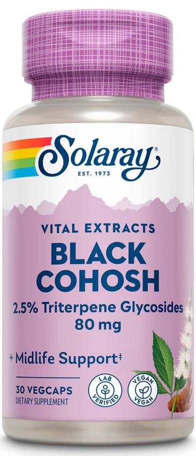 Solaray: One Daily Black Cohosh Extract 30ct 180mg