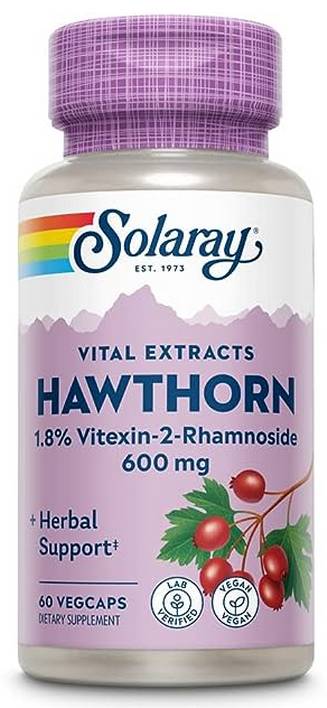 Solaray: Hawthorn Extract Two Daily 600mg 60ct