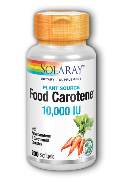 Solaray: Food Carotene 200ct 10000IU