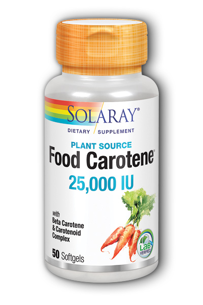 Solaray: Food Carotene 50ct 25000IU