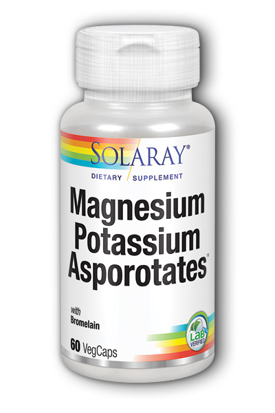 Solaray: Magnesium and Potassium Asporotates with Bromelain 60ct