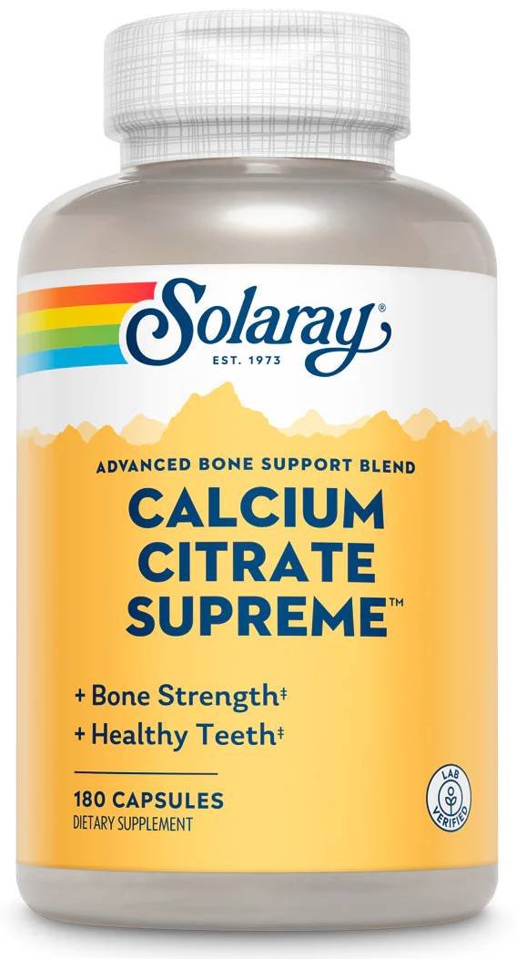 Solaray: Calcium Citrate Supreme 180ct