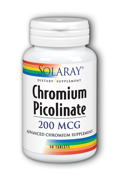 Solaray: Chromium Picolinate-200 50ct 200mcg