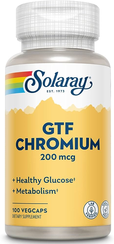 Solaray: GTF Chromium 100ct 200mcg