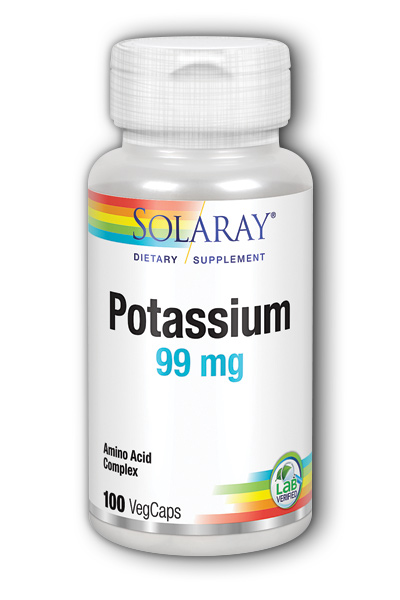 Solaray: Potassium-99 100ct 99mg