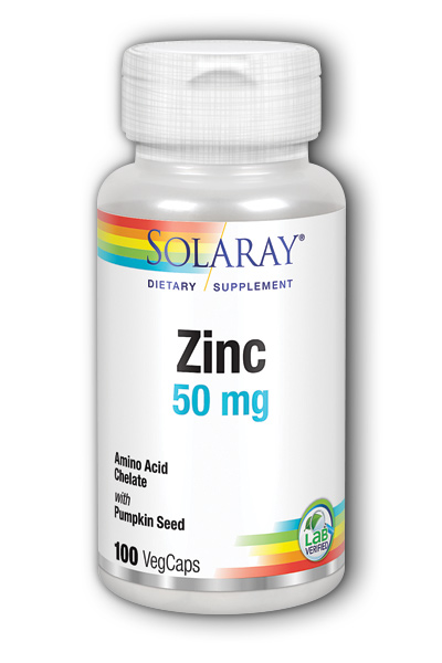 Solaray: Zinc-50 100ct 50mg