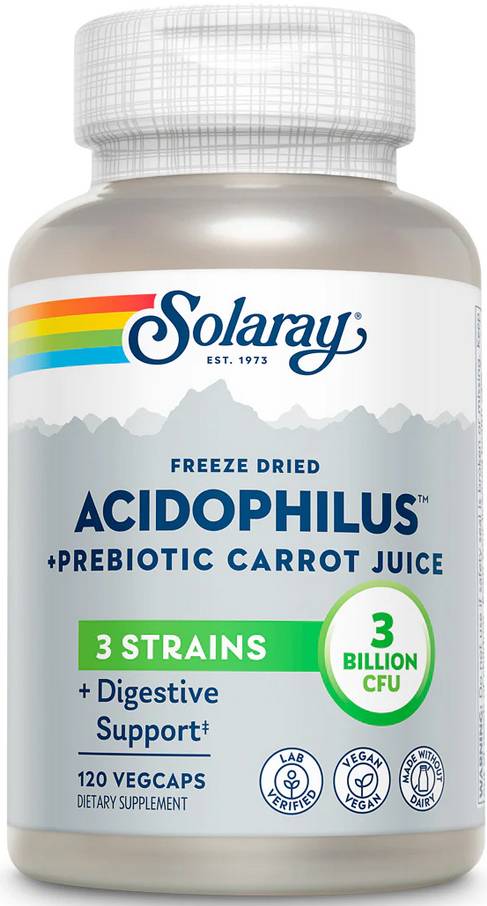 Acidophilus plus carrot juice, 120ct 3bil