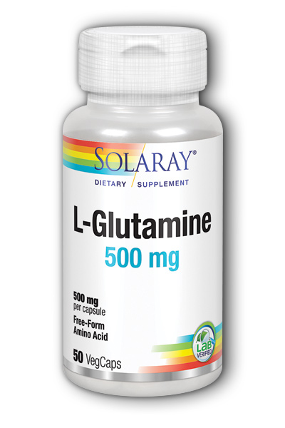 Solaray: Free-Form L-Glutamine 50ct 500mg