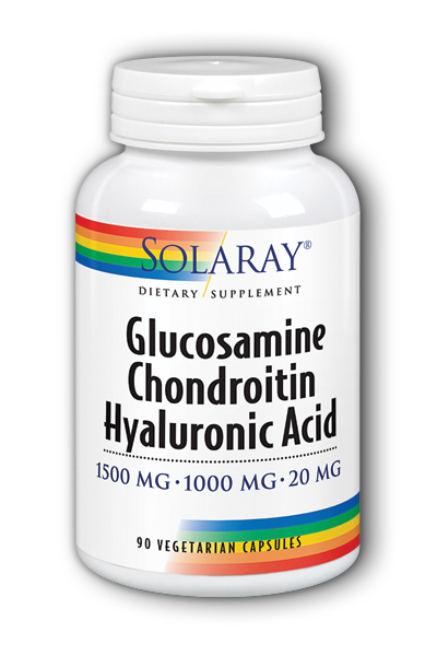 Solaray: Glucosamine Chondroitin and Hyaluronic Acid 90ct