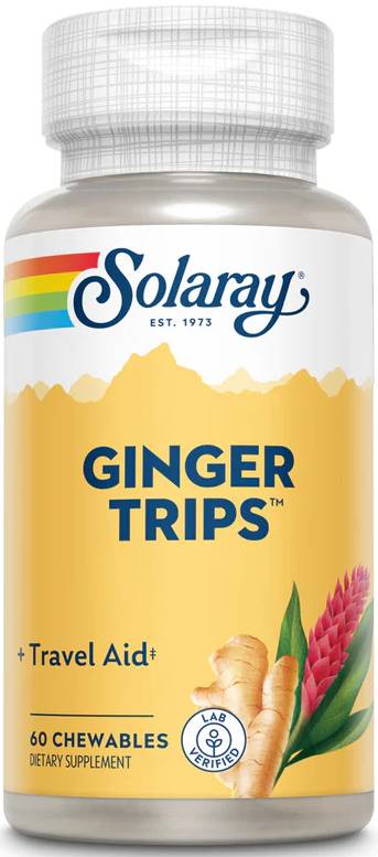 Solaray: Ginger Trips Chewable 60ct 67mg