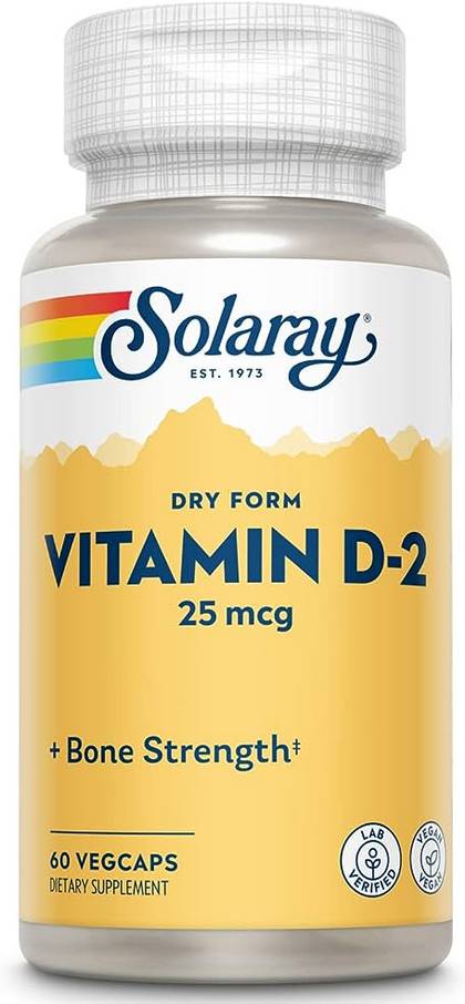 Solaray: Vitamin Dry D-2 1000 IU 60 vegicaps