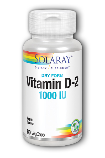Solaray: Vitamin Dry D 1000 IU 60 vegicaps