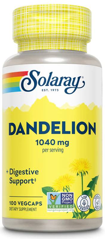 Solaray: Organic Dandelion Root 100ct 520mg