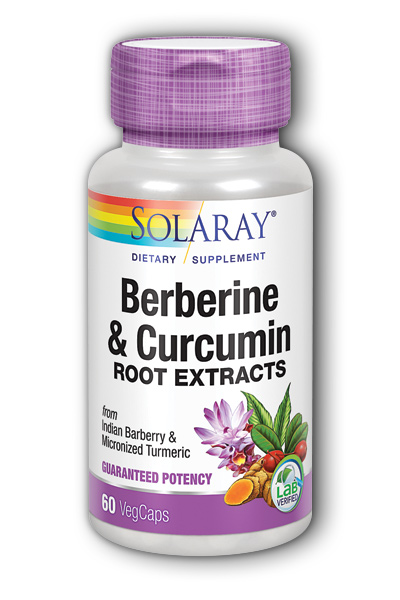 Solaray: Berberine & Curcumin (600 mg) 60 ct C-Vcp